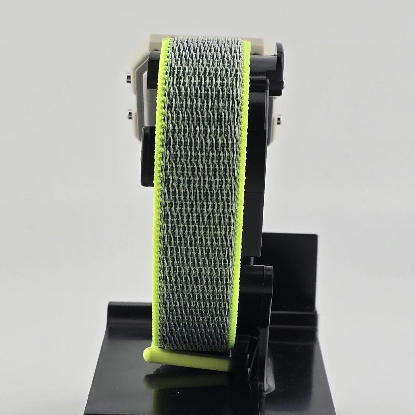 Casio LF20W-8A Modified | POP Lime | With Yellow Tint | Lime and Blue Nylon Loop Strap | Retro Style Watch Gift